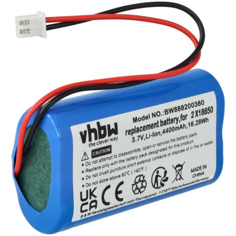 Vhbw Akku Für Zafferano Lampe – 4400mAh, 3,7V, Li-Ion, Ersatzakku