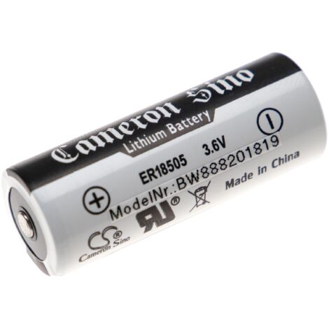 vhbw Lithium ER18505 Rundzellenbatterie - Primärbatterie (4000mAh, 3,6V, Li-SOCl2) (1/2)