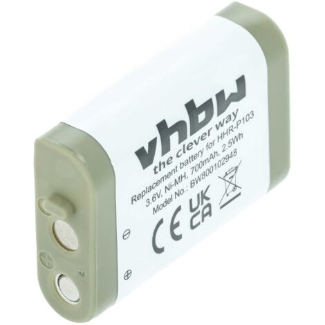 Batterie Remplacement Panasonic HHR-P103 – 700mAh NiMH Pour Téléphone Fixe Sans Fil - 5