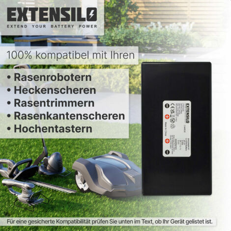 Vhbw Ersatzakku Für Tech Line D7 Rasenroboter – 2300mAh, 25,2V, Li-Ion, Mit Schutzfunktionen, Kompatibel Mit Zucchetti & Stiga