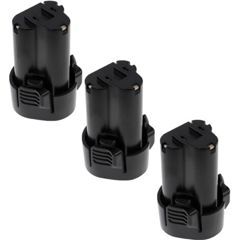 EXTENSILO 3x Akku kompatibel mit Makita LM01, LCT207W, LM02, LM01W, ML100W, ML100 LED, ML101 Werkzeug (2500 mAh, Li-Ion, 10,8 V) (1/3)