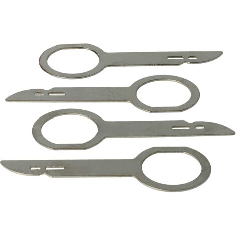 4x Chiave Di Sblocco Per Radio Compatibile Con Audi A6 C5 4b, C6 4f Auto Strumento Di Sbloccaggio Per Autoradio 7 Cm 4065705671418