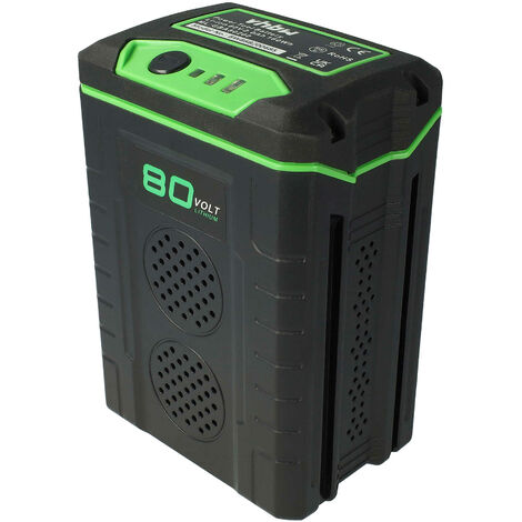 EXTENSILO 1x Akku kompatibel mit Greenworks 80V GD80CS50, 80V GD80HT, GCS80450, GD80PHT, GD80PS, EDA75, GBL80320, GCS80420 (2500mAh, 80V, Li-Ion)