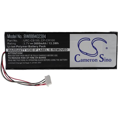 vhbw Akku kompatibel mit Sonos Controller CB100, CR100 Fernbedienung Remote Control (3600 mAh, 3,7 V, Li-Polymer)