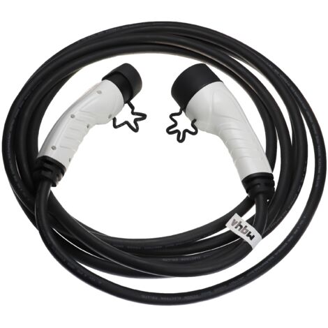 vhbw Ladekabel Typ 2 zu Typ 2 kompatibel mit Alfa Romeo Tonale Elektroauto, 3-phasig, 16 A, 11 kW, 7 m