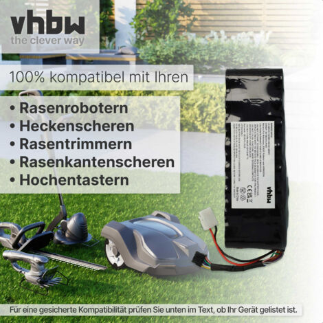 Vhbw Ersatzakku Für Flymo 1200R Rasenroboter – 1500 MAh, 18V, Li-Ion, Kompatibel Mit Mehreren Modellen