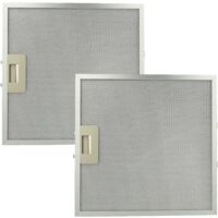 vhbw 2x Filter Metallfettfilter kompatibel mit Bauknecht DBR 5890 857458401161, 857458401170 Dunstabzugshaube - 32 x 32 x 0,85 cm, Metall