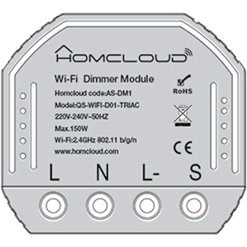 Homcloud Domotica Interruttore senza fili intelligente Zigbee 3CH