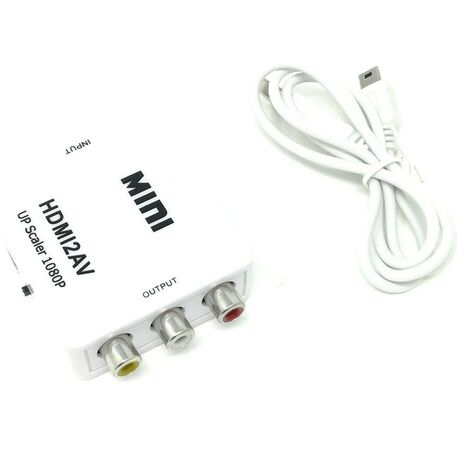 Adattatore Ps3 Hdmi Adattatore Da RCA A HDMI 1080P - Convertitore Audio Video Per DVD, PS3, Xbox - Con Cavi HDMI E Alimentazione USB Convertitore Av Hdmi - Foto 8