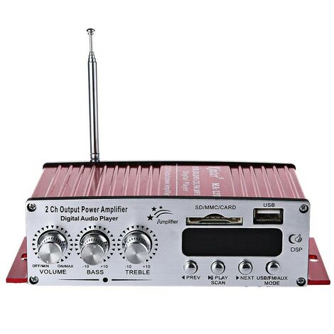 Saldi AMPLIFICATORE AUDIO STEREO HIFI 12V 220V 50Wx2 85db per auto e casa amplificatore di