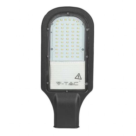 V-TAC Armatura Stradale LED Chip Samsung 30W Colore Grigio scuro Bianco Naturale IP65