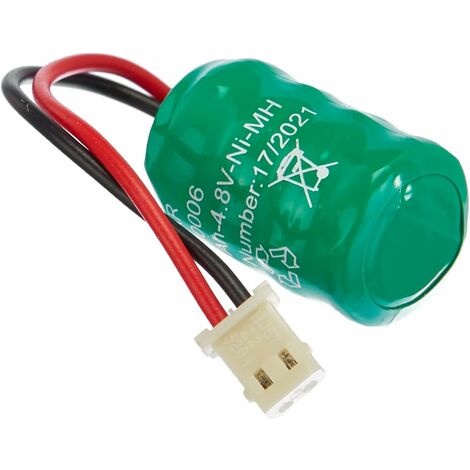 Batteria Ricaricabile Ni-MH 4,8 V 80 mAh Ricambio Torce Elettroniche VIMAR 00910