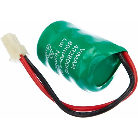 Batteria Ricaricabile Ni-MH 4,8 V 80 mAh Ricambio Torce Elettroniche VIMAR 00910