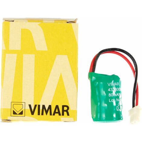 Batteria Ricaricabile Ni-MH 4,8 V 80 mAh Ricambio Torce Elettroniche VIMAR 00910