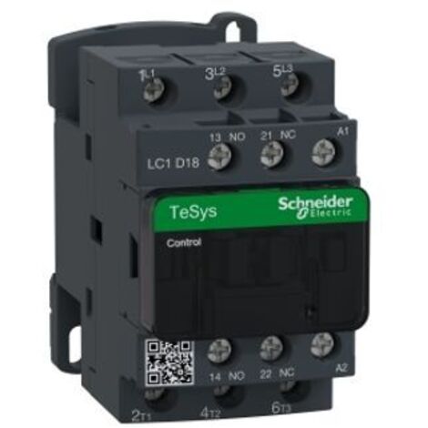 SCHNEIDER LC1D18P7 - Contattore TeSys LC1D - 3 poli - AC3 440V 18 A - 230 V AC