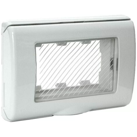 Placca Stagna Con Sportello A Membrana S45 IP55 Autoportante 3M 45SP43N