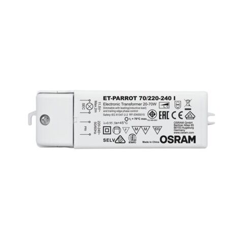 Alimentatore Elettronico Per Lampade Alogene ET-PARROT 70/220-240 I Osram
