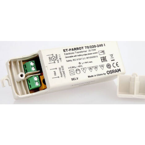 Alimentatore Elettronico Per Lampade Alogene ET-PARROT 70/220-240 I Osram