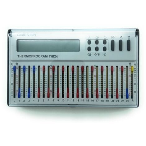Cronotermostato Programmabile Elettronico Giornaliero Da Parete Bianco  TH/124.01 BB