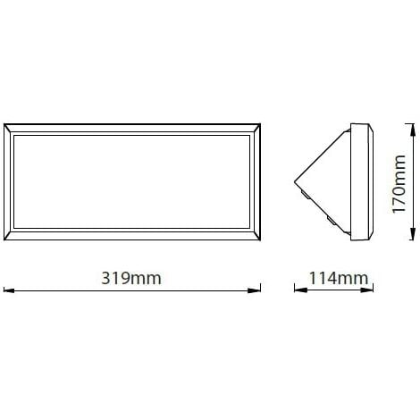 Lampada da muro Led SMD 20W Wall Light IP65 V-TAC SKU 8237 VT-8055 4000K