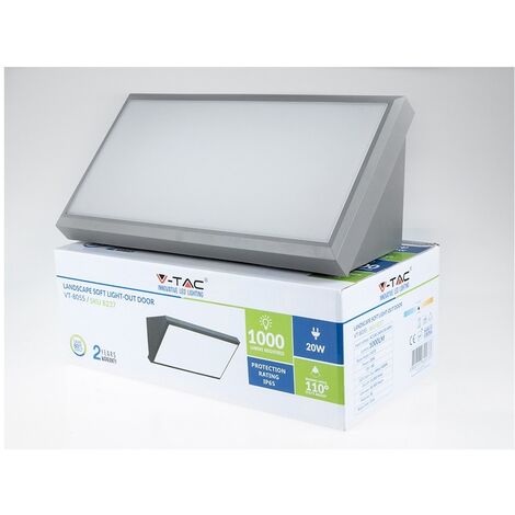 Lampada da muro Led SMD 20W Wall Light IP65 V-TAC SKU 8237 VT-8055 4000K