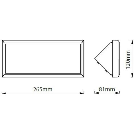 Lampada da muro Led SMD 12W Wall Light IP65 V-TAC  VT-8054 4000K