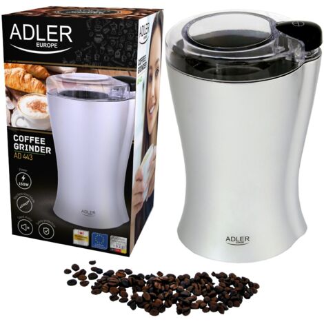 Macinacaffè elettrico 150W capacità 70gr con 2 lame in acciaio inox Adler ad443