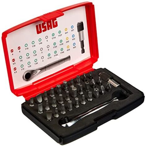 USAG 692 J32 SERIE SET KIT DI INSERTI BIT PH PZ TX CON CRICCHETTO PROFESSIONALI