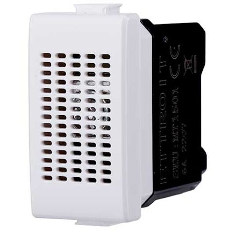 Modulo suoneria serie Solar, bianco, 6A, compatibile con serie BTicino Matix - Ettroit MT1601