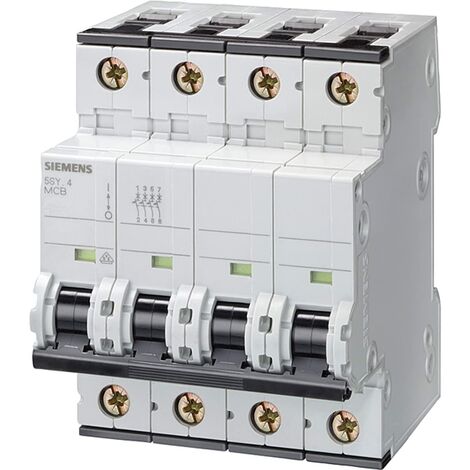 Interruttore Automatico Magnetotermico Siemens 5SY6410-7 4P 10A Tipo C
