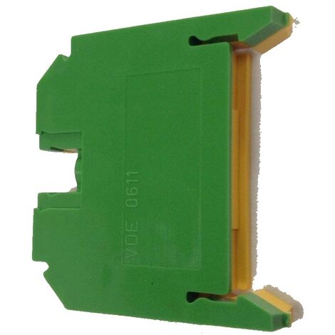 Morsetto Passante Da Quadro Giallo Verde Attacco DIN 2.5 MMQ Siemens 8WA10111PF11 (1/2)