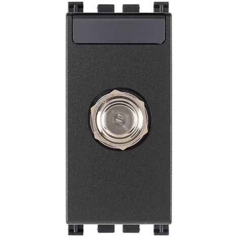 Presa coassiale tipo F femmina satellitare compatibile vimar arkè grigio 19318