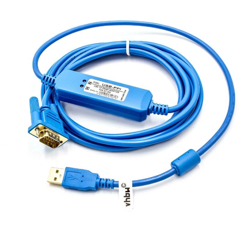 vhbw de programación USB PLC compatible con Siemens Simatic S7-200 PLC radio - Adaptador convertidor serial, azul