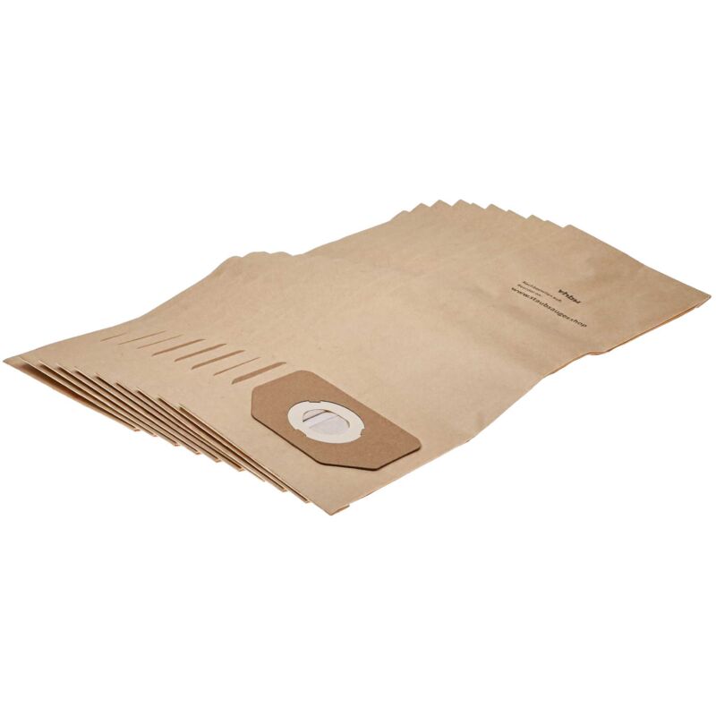 MisterVac Staubsaugerbeutel 10er Pack - Kompatibel Mit Parkside PWD 20 C3