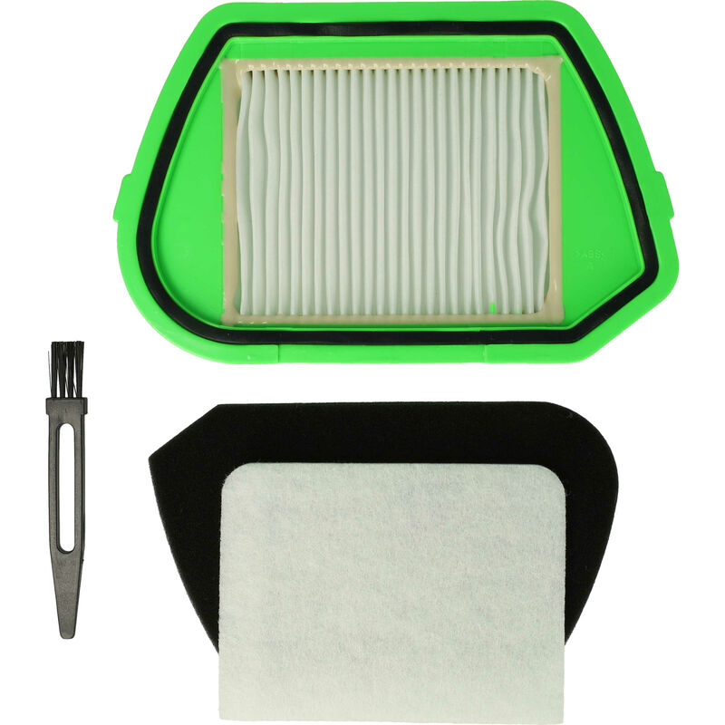vhbw filtro a pieghe piatte compatibile con Rowenta RU 46_FR FR, RU 46 XD AE, RU 46, RU 461, RU 45 AXD AE aspiratore - arancione/giallo, lavabile