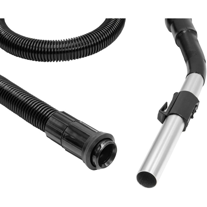 vhbw Tubo aspirador universal para aspiradora - conexión de 35 mm, 50 cm,  negro / plata