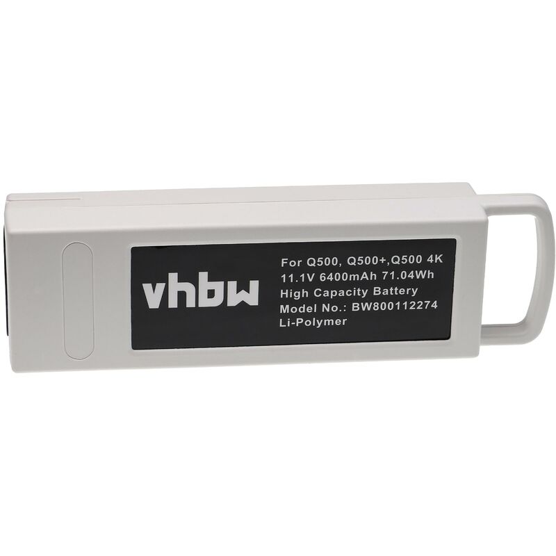 vhbw Batería compatible con Yuneec Q500, Q500 4K, Q500 4K Typhoon, Q500+ dron, multicóptero, cuadricóptero (6300 mAh, 11,1 V, Li-poli)