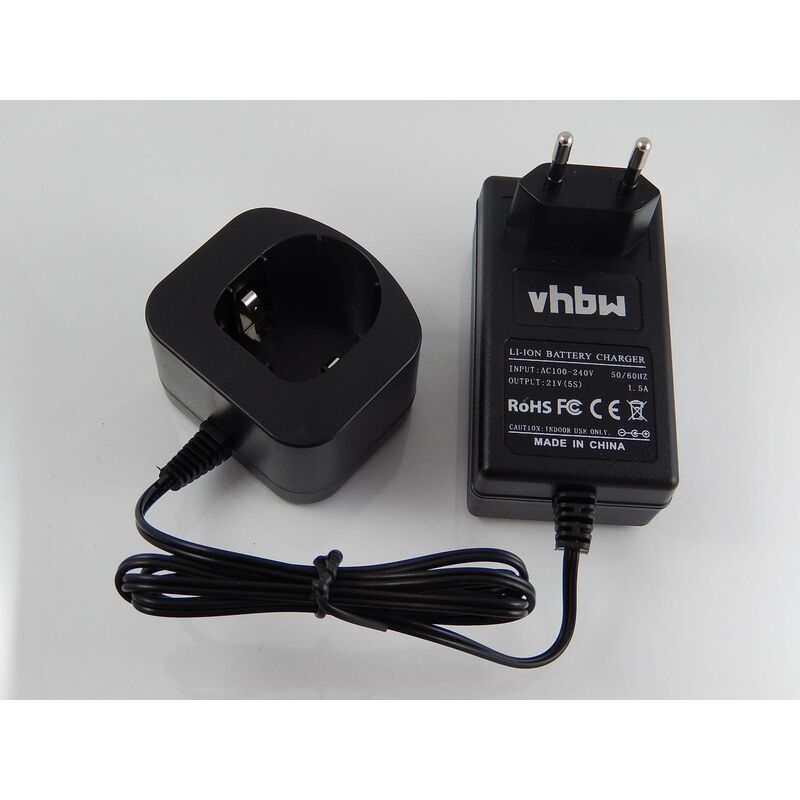 vhbw Cargador compatible con Ryobi R18I-0 compresor, ZRP813 baterías Li-Ion para herramientas (18 V)