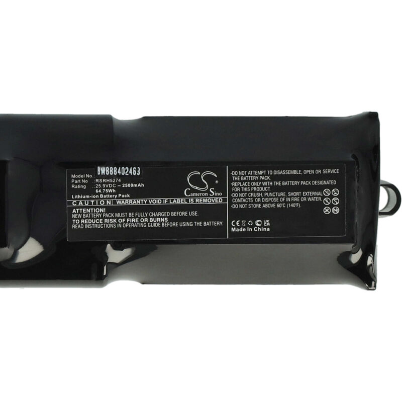 Vhbw batteria compatibile con Rowenta Air Force Extreme RH8828WO/2D0, RH8828WO/2D2, RH8827WO/2D2, RH8828 home cleaner (2000mAh, 24V, NiMH) | Leroy Merlin