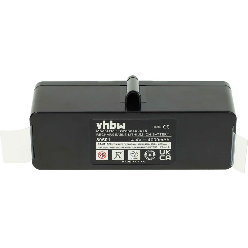 Vhbw Batería recargable compatible con iRobot Roomba 677, 680, 681, 685,  690, 691, 695, 696 aspiradora, robot limpieza (5200 mAh, 14,4 V, Li-Ion)