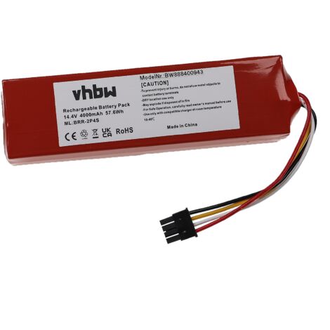 vhbw Batería compatible con iRobot Roomba Series 600, Series 800, Series 900  robot limpieza (4000 mAh, 14,4 V, Li-Ion)