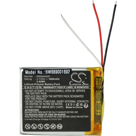 3x Batteria sostituisce Fatboy PN704050 per Fatboy - 1600mAh 3,7V Li
