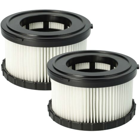 vhbw Set de 2x filtros compatible con Dewalt DCV517N 18V, DC 515 18V, DCV 517 N 18V, DCV517N-XJ 18V aspiradora - Filtro HEPA antialérgico (1/5)