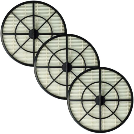 vhbw Set de filtros 3x Filtro reemplaza Dirt Devil F49, 440001035 para aspiradora - Filtro de aire de salida, negro / blanco (1/5)