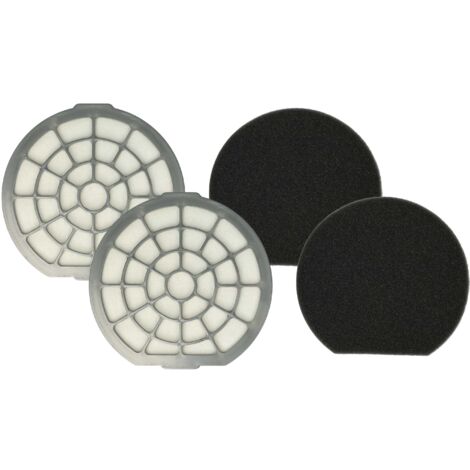 vhbw 2x filtro protección motor doble compatible con Dirt Devil Infinity Excell M 5059-4, M 5059-5, M 5059-6 aspiradoras (1/5)
