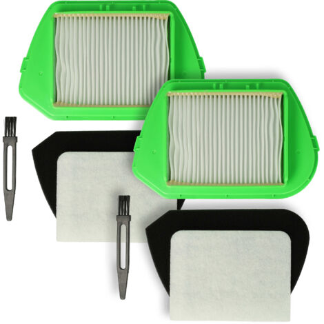 vhbw filtro compatibile con Rowenta RO 1755 GA 4Q0, RO 1755 R14 Q0, RO 1755 X14 Q0, RO 17554 A4Q0 aspirapolvere - filtro HEPA bianco/verde