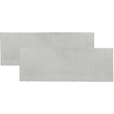vhbw 2x Filtro metálico de grasa compatible con Bauknecht DNI 2263 857402312000, DNI 3260 857415001020 campana extractora - 45,2 x 16 x 0,35 cm metal