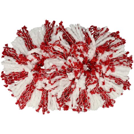 Vhbw 6x Serpillères Compatible Avec Leifheit Clean Twist Mop, Clean Twist Disc Mop Balai Nettoyant Tete De Rechange Microfibre Blanc 85318856