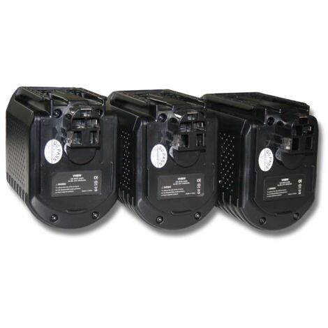 vhbw 3x batería reemplaza Würth 0702300924, 702 300 824, APBO/SL 24V, WA 24V para herramienta (3000 mAh, NiMH, 24 V)