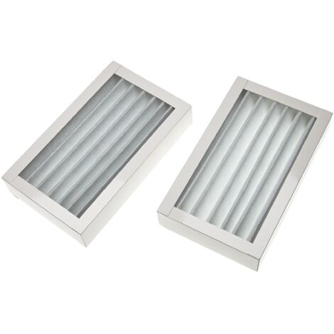 vhbw 2x Filtro G4 reemplaza Paul 524000010 para unidad de ventilación - Set de filtro, 25 x 15 x 9 cm blanco (1/2)
